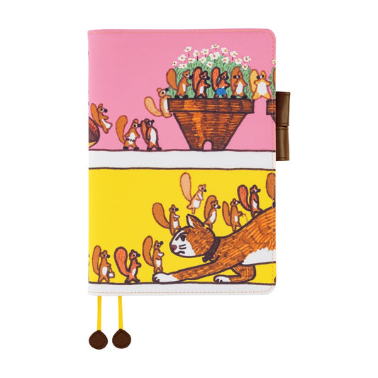 2026 Hobonichi Techo English Cousin Book / 100%ORANGE: Where’s the Squirrel Going 《January Start | English | A5》