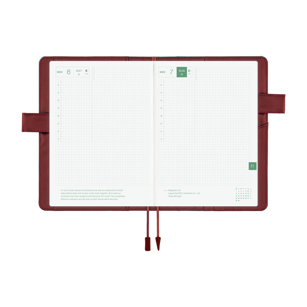 Colors: Misty Cedar《A5 Hobonichi Cousin Cover》