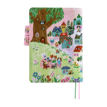 Yumi Kitagishi: White Cat Village《A5 Hobonichi Cousin Cover》