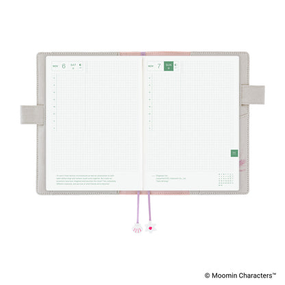 Moomin: My Yard (Pink Gray)《A5 Hobonichi Cousin Cover》