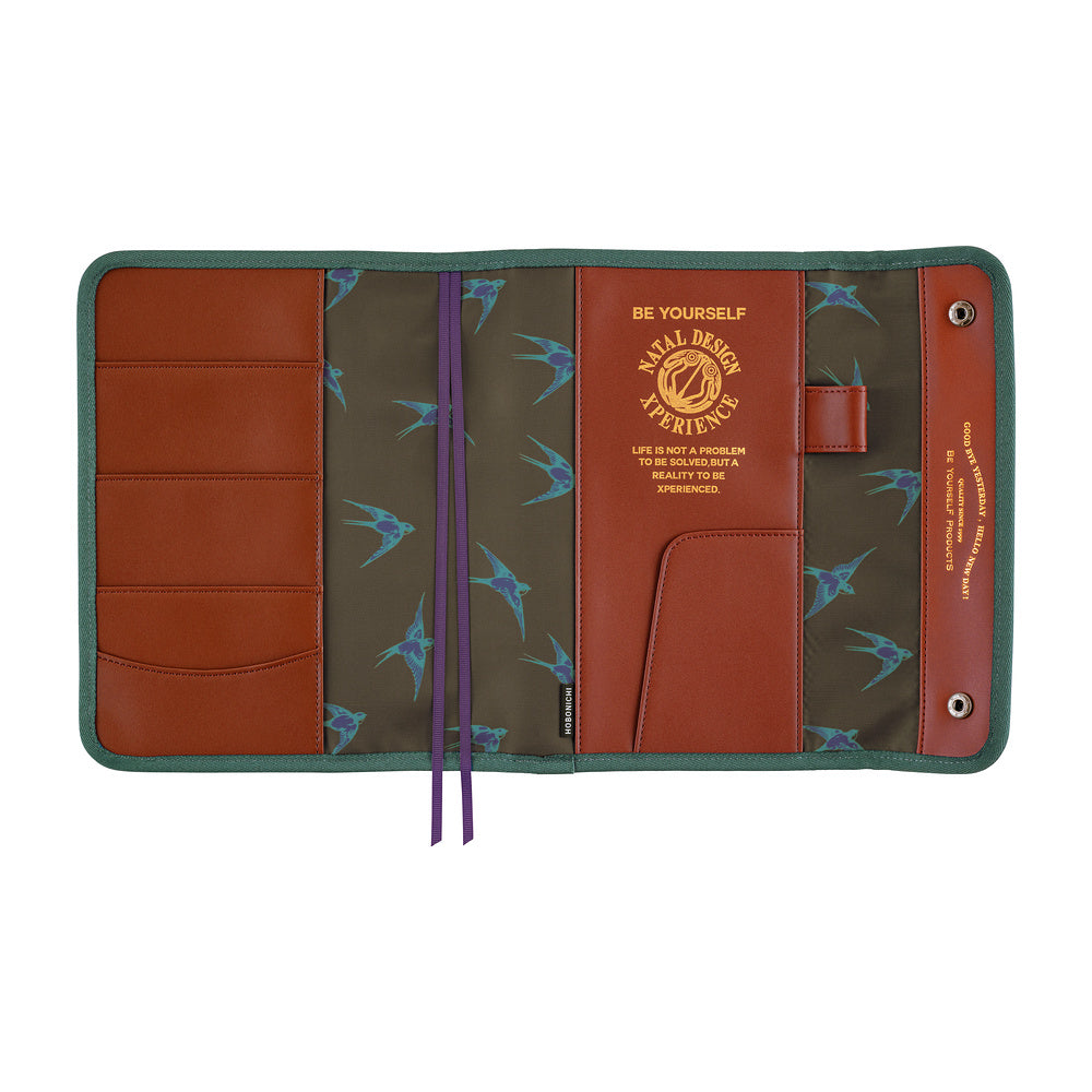 Natal Design: Hello New Day! (Retro Stripe)《A5 Hobonichi Cousin Cover》