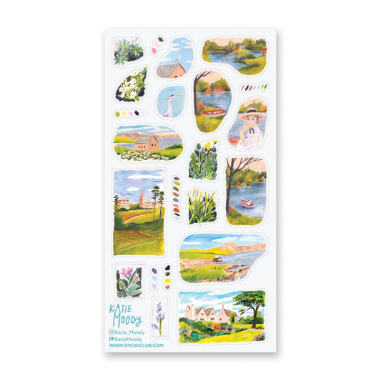 Serene Sketchbook Sticker Sheet · STICKII