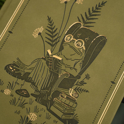 Literary Frog Dot Grid Notebook · Archer & Olive