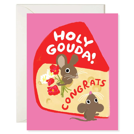 Holy Gouda Congrats Greeting Card · Karen Schipper