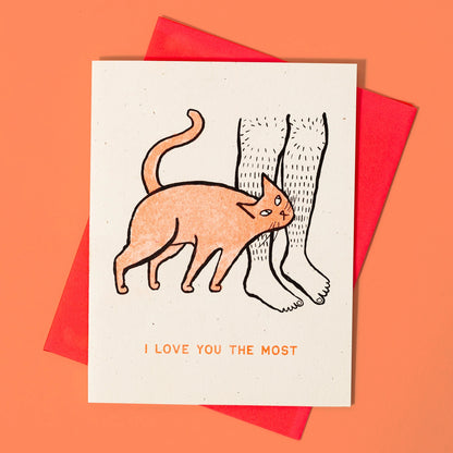 I Love You the Most Risograph Card · Bromstad Printing Co.