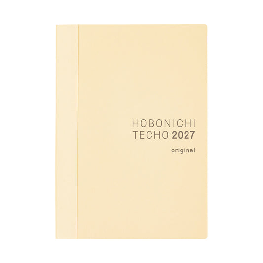 2027 Hobonichi Techo English Original Book《A6 size/Daily/Jan start/Mon start》