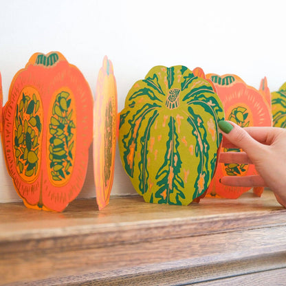 Pumpkins Concertina Garland · East End Press