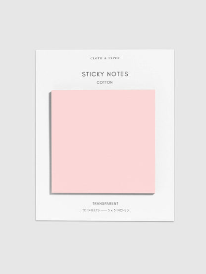 Transparent Sorbet Sticky Notes · Cloth & Paper