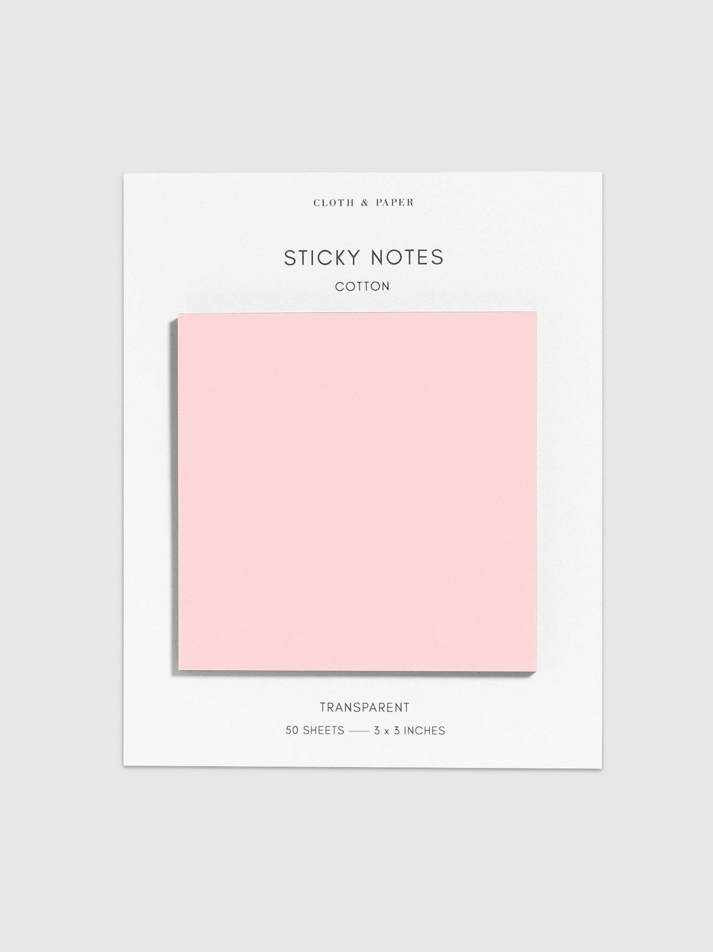 Transparent Cappuccino Sticky Notes · Cloth & Paper
