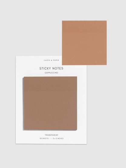 Transparent Cappuccino Sticky Notes · Cloth & Paper
