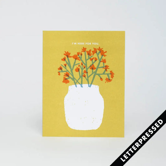 Here For You Flowers Card · Egg Press