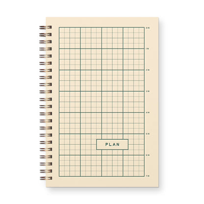 Plum Ruler Grid Undated Weekly Planner · Ruff House Print Shop