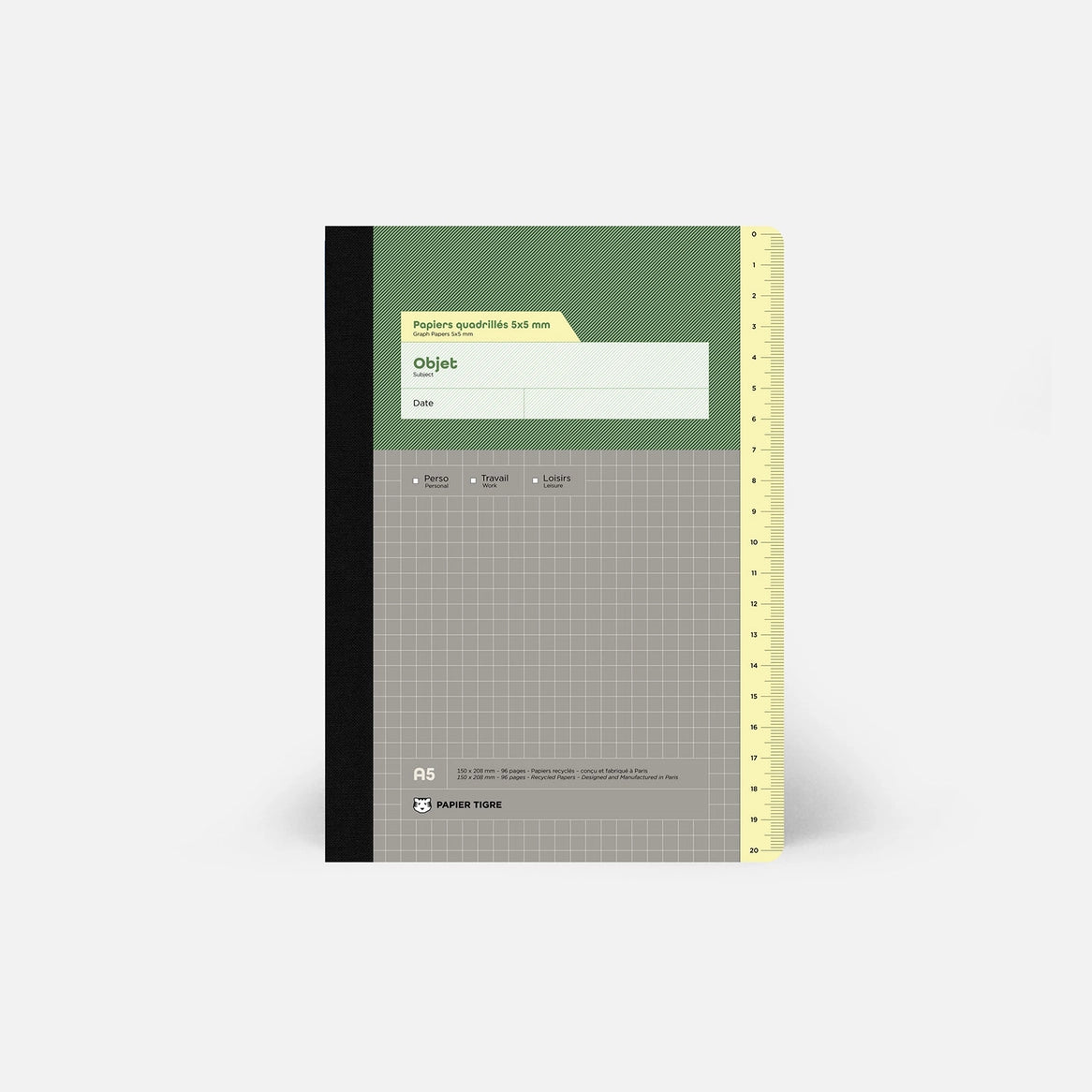 Papier Tigre Notebook A5 - Admin Squared