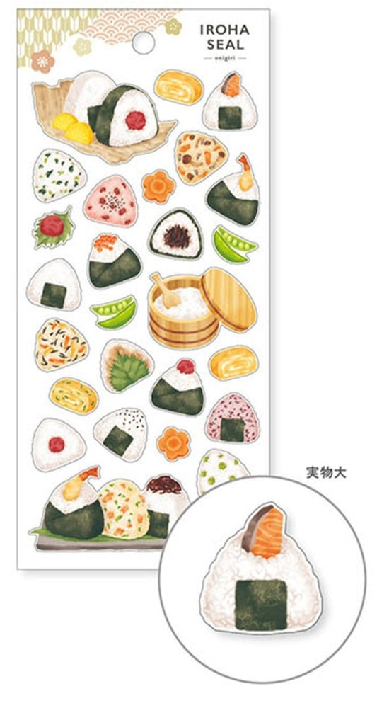 Onigiri / Iroha Seal Sticker Sheet · Mind Wave