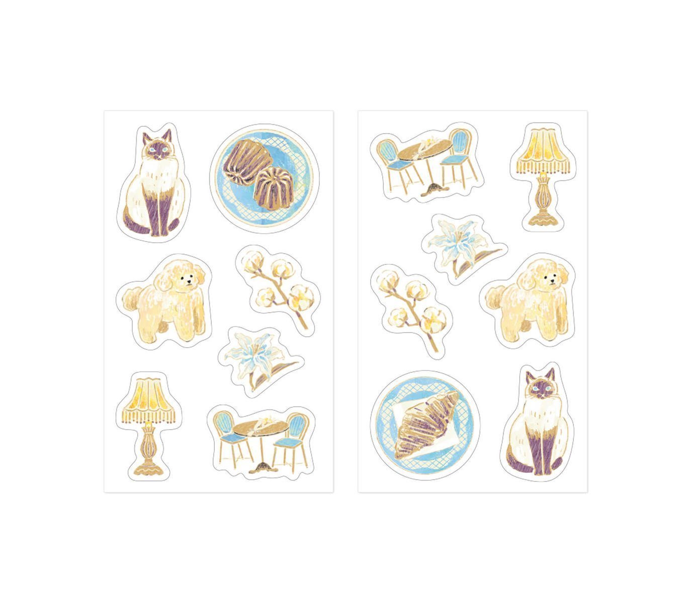 Beige Decoration Sticker Set · Midori