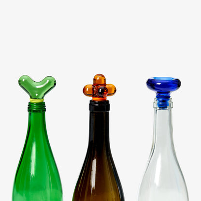 Hobknob Bottle Stoppers / Green · Areaware