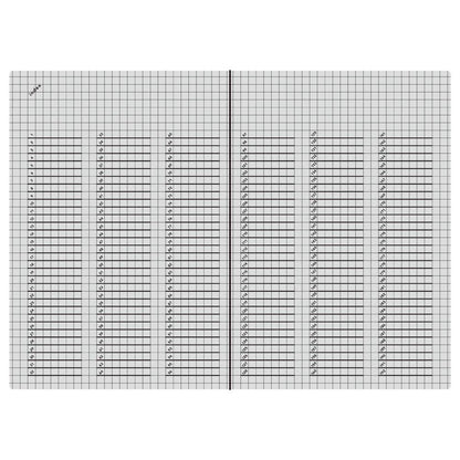 Isshoni. NoteBook Number A5 Grid : Black・Daigo