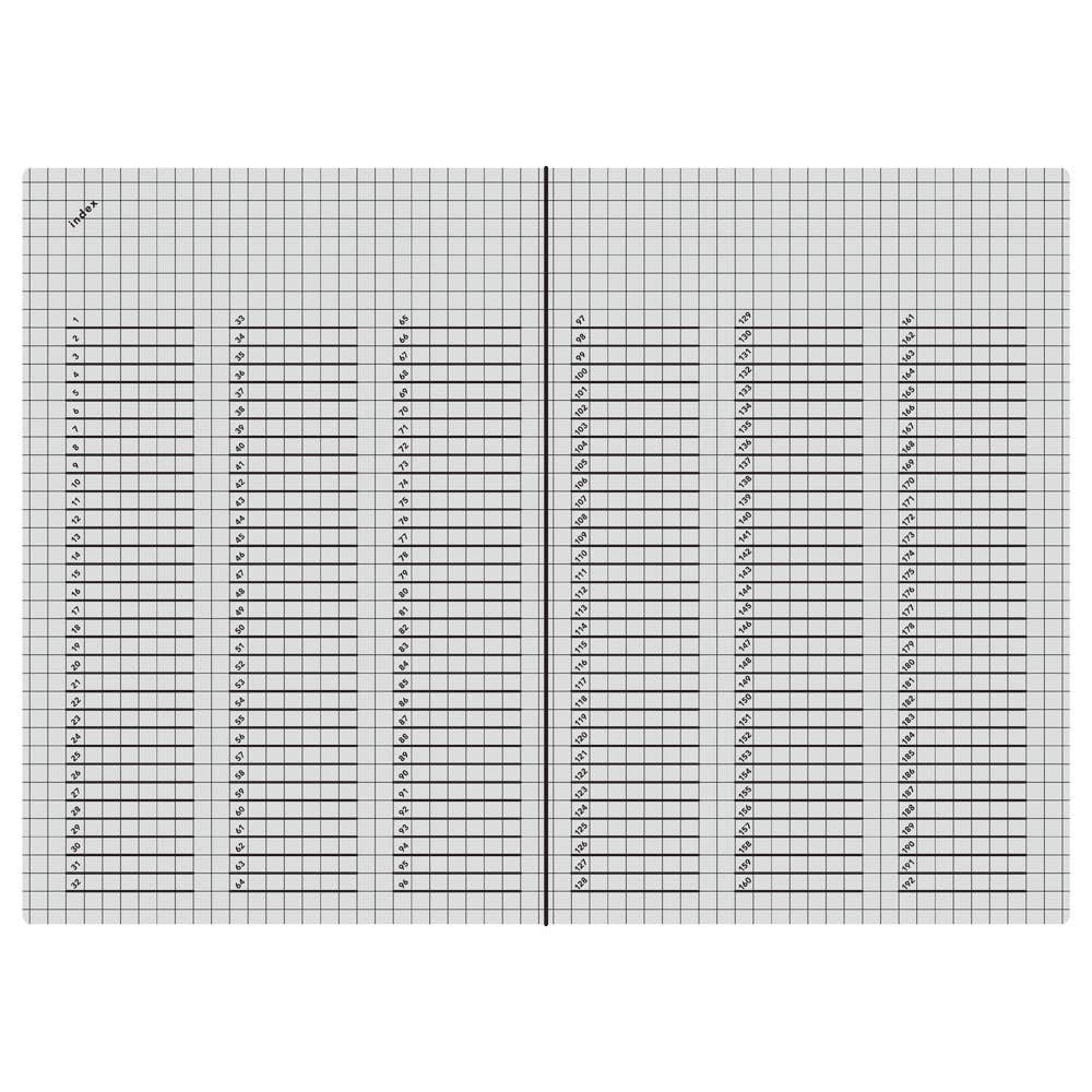Isshoni. NoteBook Number A5 Plain: Clear・Daigo