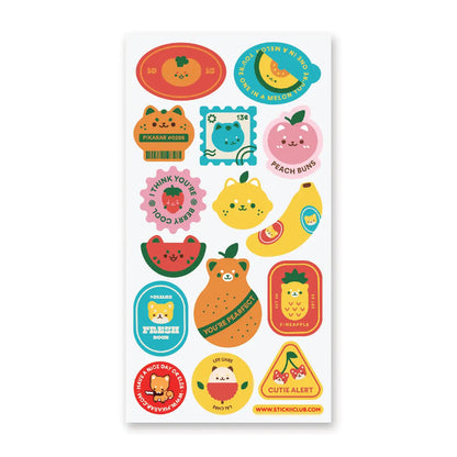Pearfect Fruit Labels Sticker Sheet · STICKII