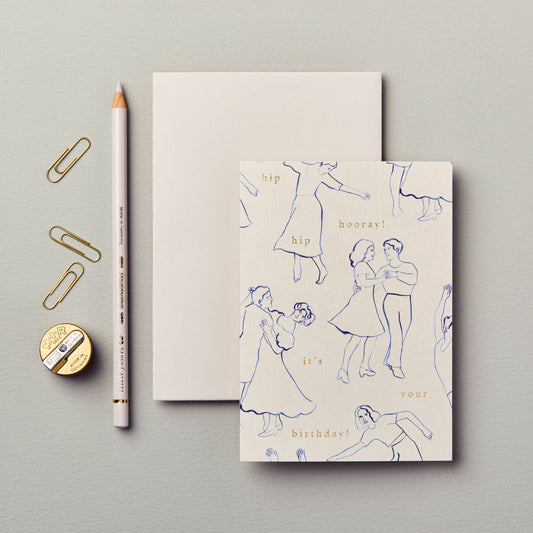Dancers 'Hip Hip Hooray Birthday' Card · Wanderlust Paper Co