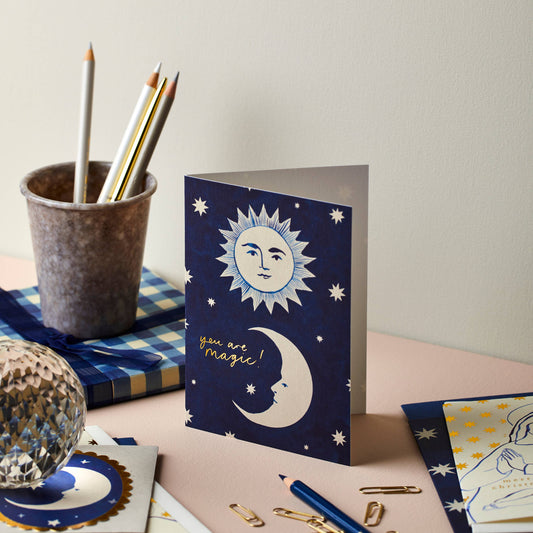 Moon & Sun 'You Are Magic' Card · Wanderlust Paper Co