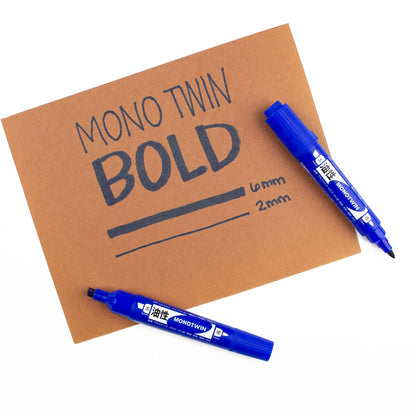 Tombow Mono Twin Bold Permanent Marker - Blue