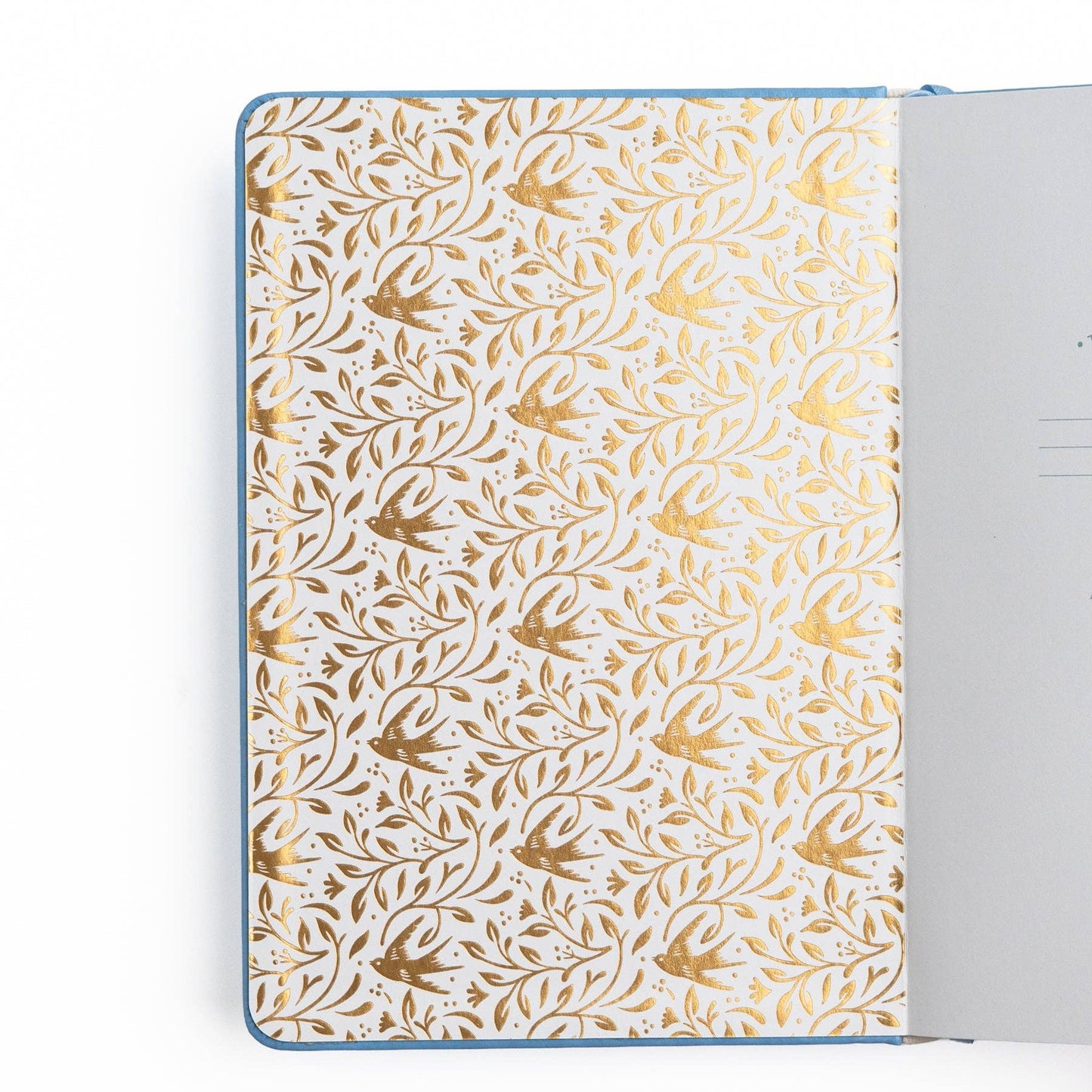 Songbird In Blue Dot Grid Notebook · Archer & Olive
