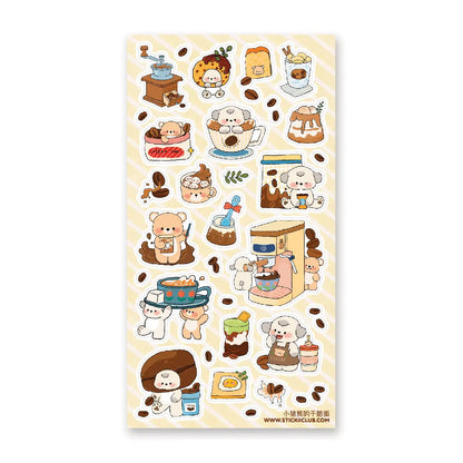 Furry Friends’ Cafe Sticker Sheet · STICKII