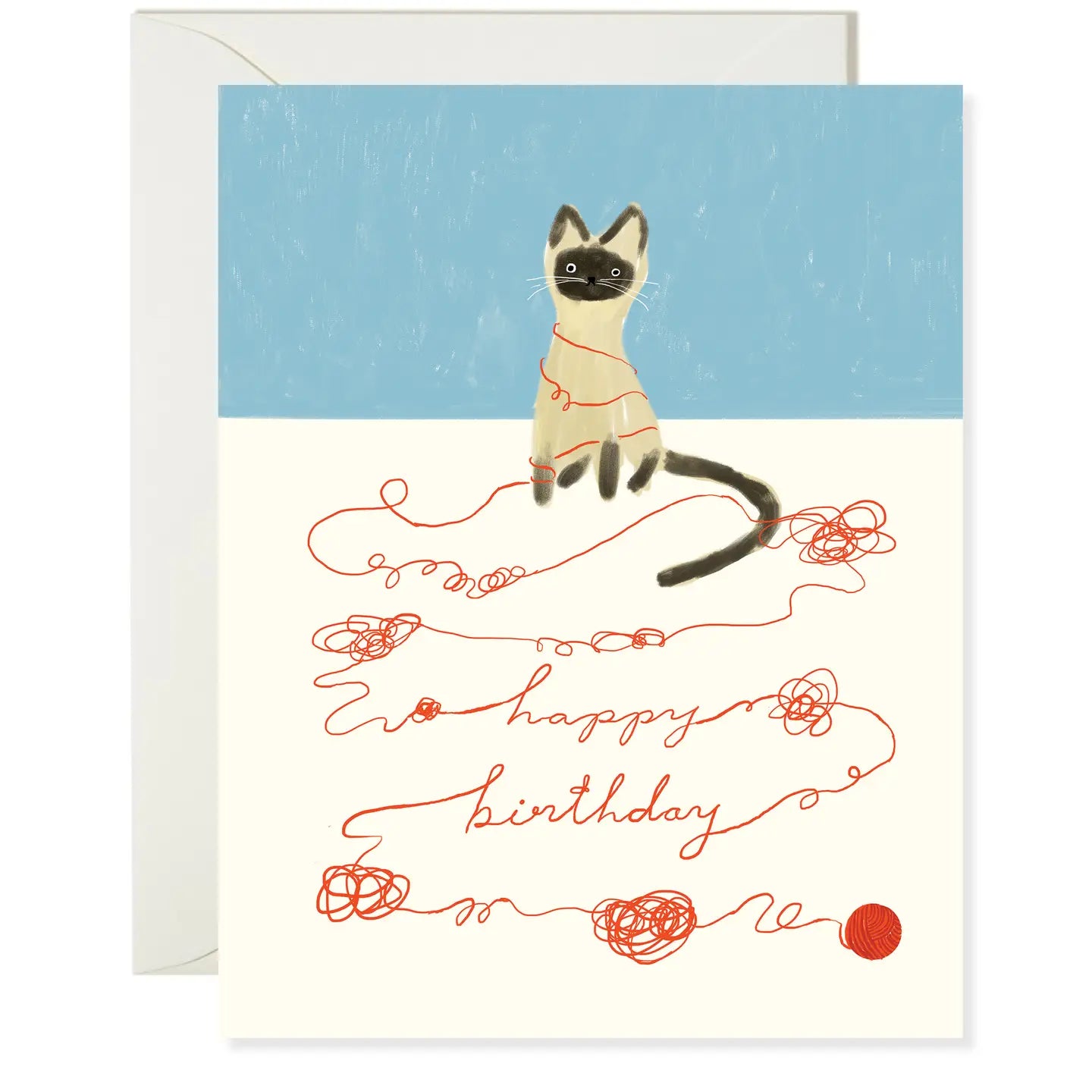 Cat String Birthday Card · Karen Schipper