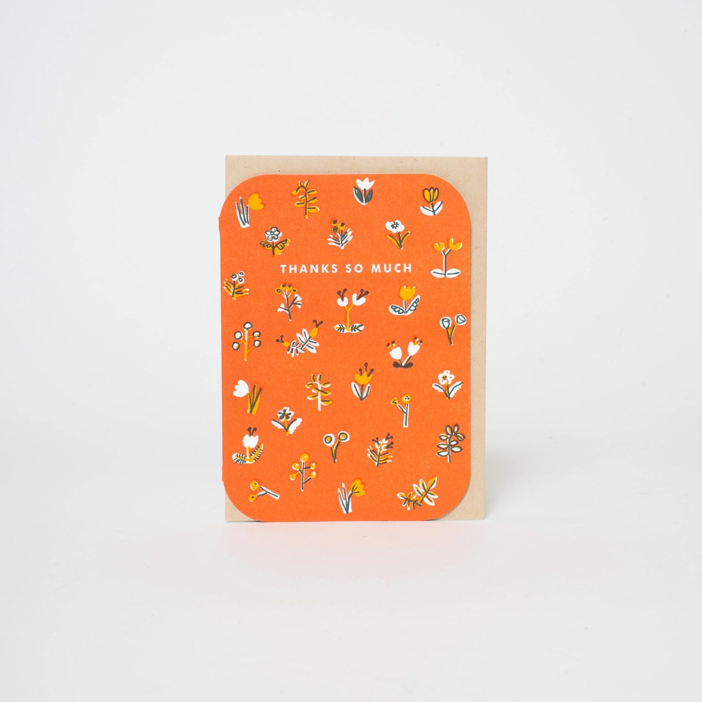orange flowers thank you evenly placed thanks