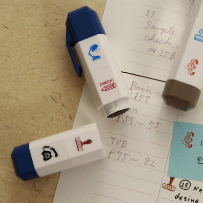 eric small things x SANBY Schedule Icon Self-Inking Stamps