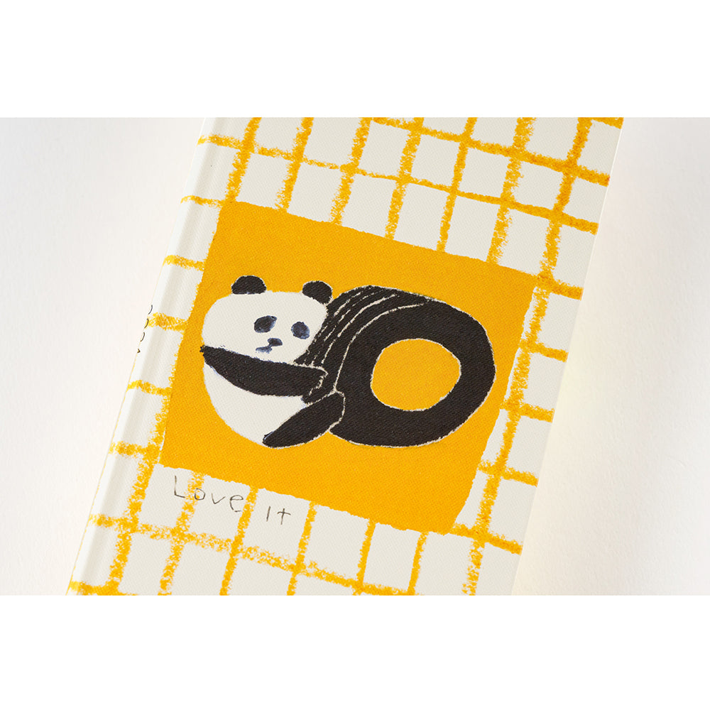 2024 Hobonichi Techo Japanese Weeks / Jin Kitamura: Love it (Panda) Yellow Plaid