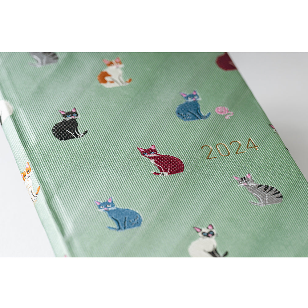 2024 Hobonichi Techo Japanese Weeks / Bow & Tie: Cats & Me