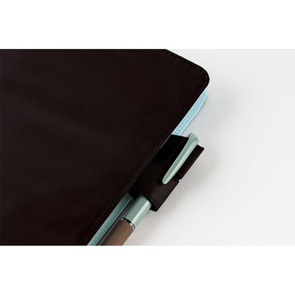 Black x Clear Blue · A6 Original Cover for Hobonichi Techo