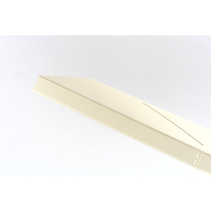 2026 Hobonichi Techo A5 English HON Slash / Ivory《January Start | English | A5》