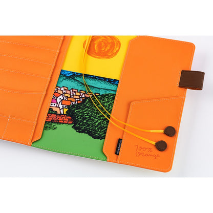 2026 Hobonichi Techo English Cousin Book / 100%ORANGE: Where’s the Squirrel Going 《January Start | English | A5》