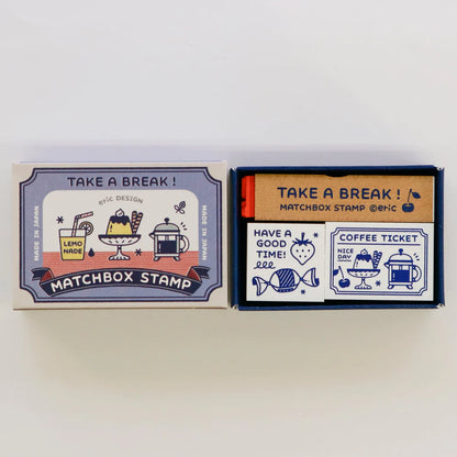 eric small things x SANBY Matchbox Rubber Stamp Set