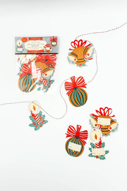 Jingle Bells Gift Tags《Set of 6》 · Isatopia
