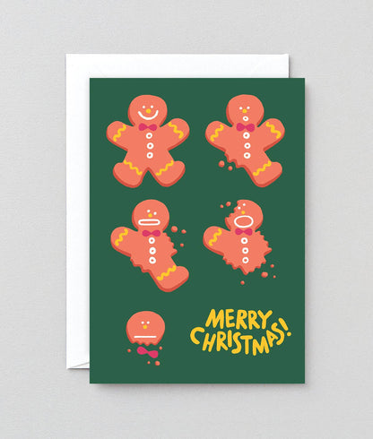 Gingerbread Embossed Holiday Card · Wrap