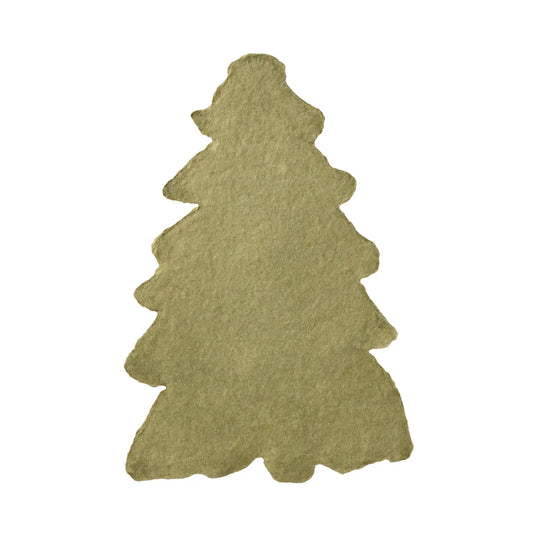 Evergreen Olive Handmade Paper Flat Note · Oblation Papers & Press