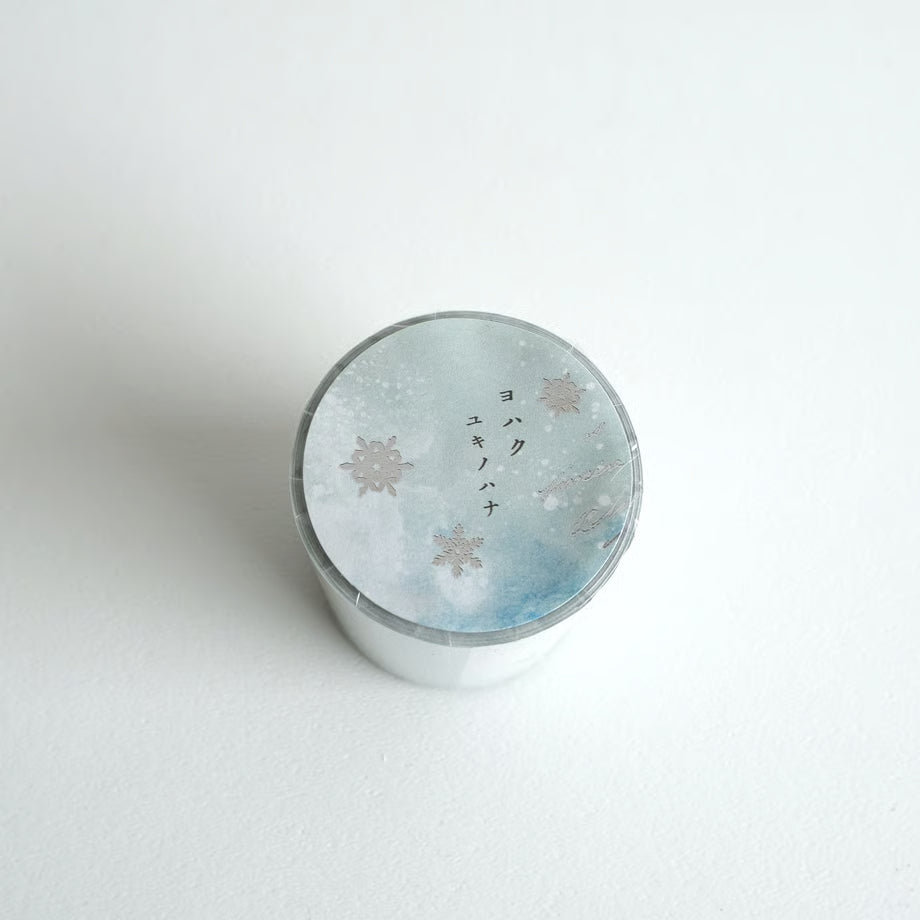 Snowflake Foil-Stamped Roll Memo · Yohaku