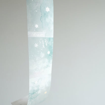 Snowflake Foil-Stamped Roll Memo · Yohaku