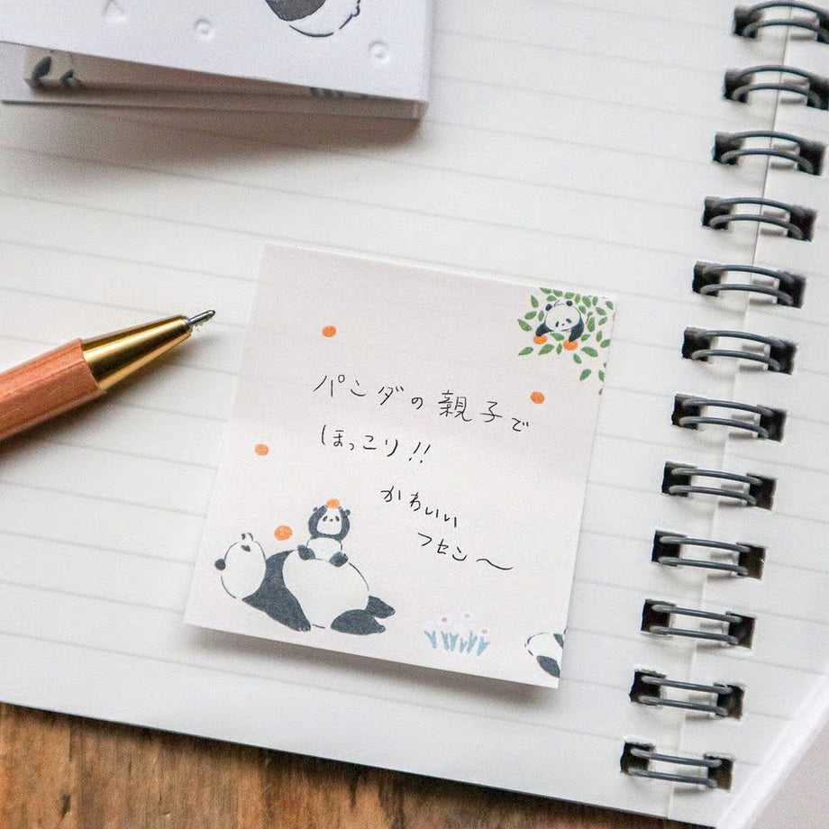 Panda Book-Style Sticky Notes・Keibunsha & meriBUN