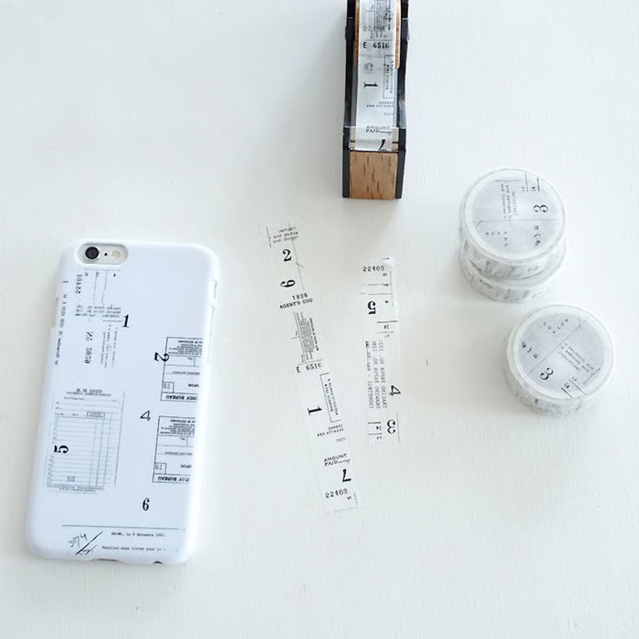 Mojito Suuji Washi Tape · Yohaku