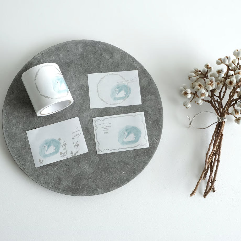Swan Foil-Stamped Roll Memo · Yohaku