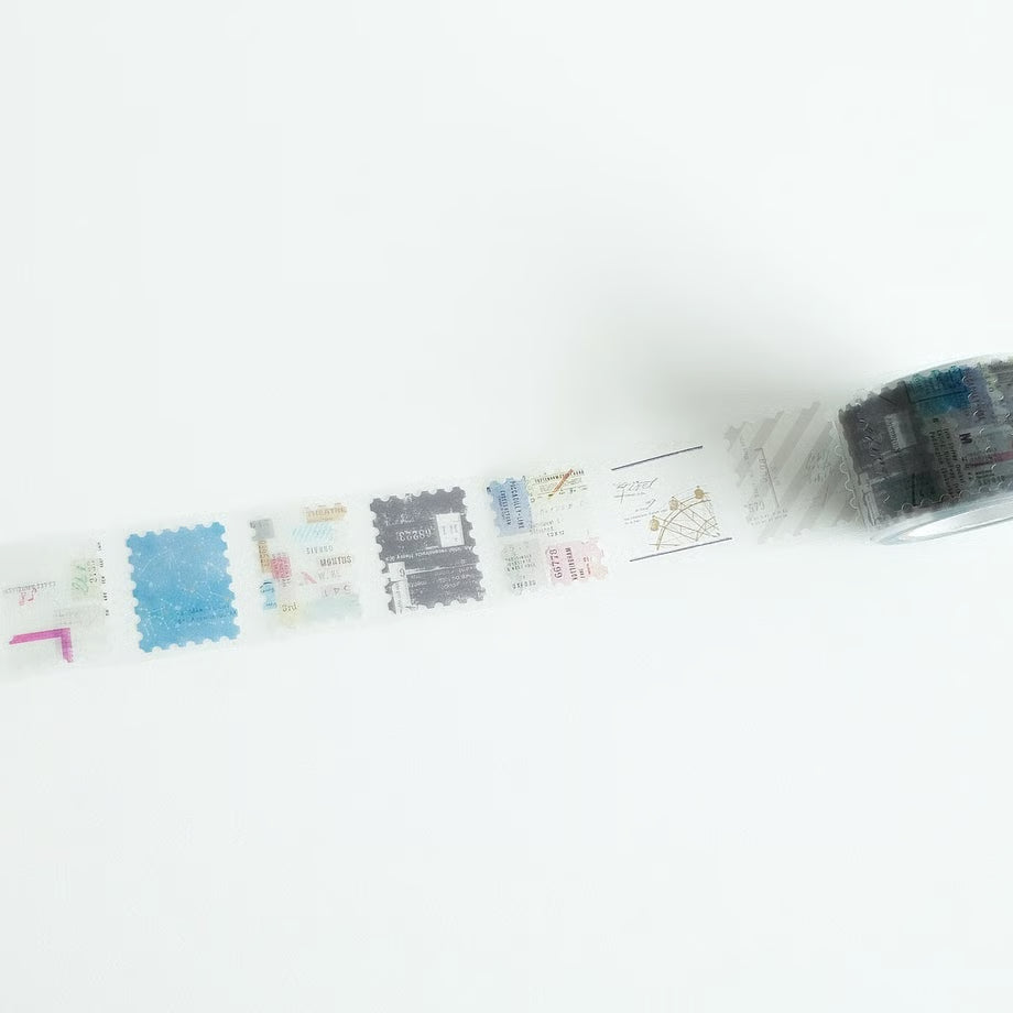 Basic Collage Roll Seal Stickers · Yohaku