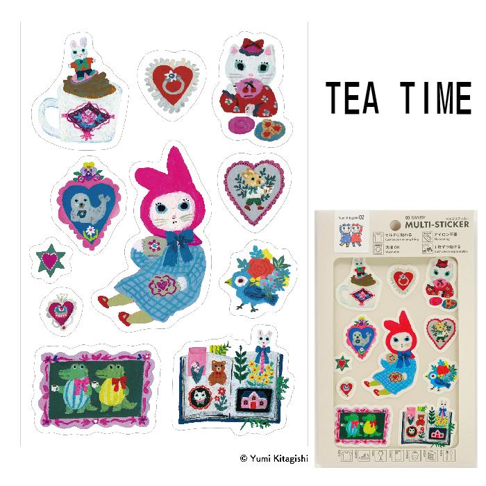 Tea Time Multi-sticker · Sanby x Yumi Kitagishi