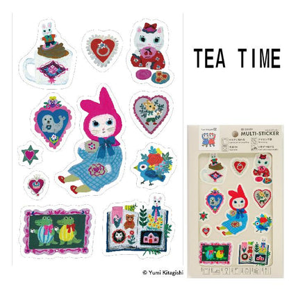 Tea Time Multi-sticker · Sanby x Yumi Kitagishi