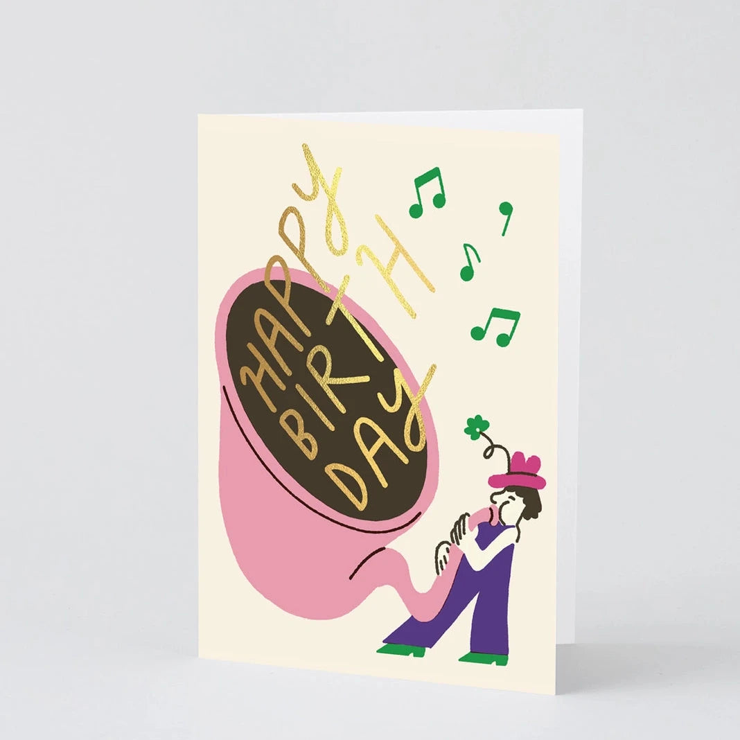 Happy Birthday Tuba Greetings Card · Wrap – PaperPlantCo