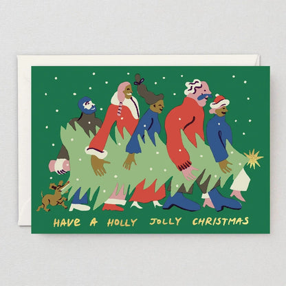 Have A Holly Jolly Christmas Holiday Greeting Card · Wrap